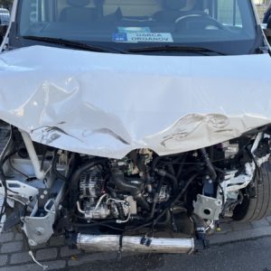 Odťah dodávky po dopravnej nehode z Malaciek do Bratislavy
